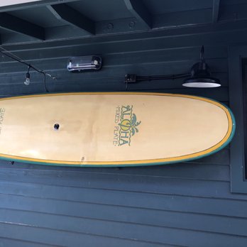Aloha Mixed Plate - Surfboard hanging decor - Hawaiian Near Me - Lahaina, Hawaii Aloha Mixed Plate - Surfboard hanging decor - Hawaiian Near Me - Lahaina, Hawaii