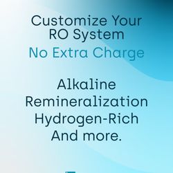 Hydrality - Customize your RO system with alkaline, mineral-rich, or hydrogen water--tailored to your health, taste, and lifestyle.