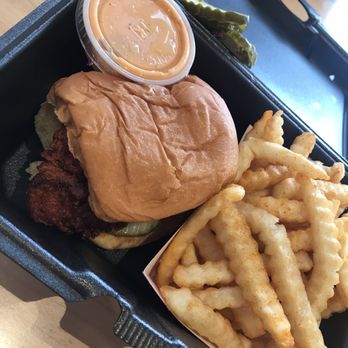 Dave's Hot Chicken - Dave Dave's #4 1 Slider with Fries - Chicken Shop Near Me - Escondido, California Dave's Hot Chicken - Dave Dave's #4 1 Slider with Fries - Chicken Shop Near Me - Escondido, California