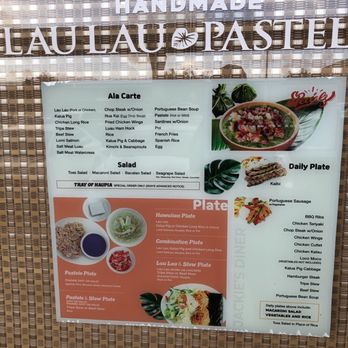 Jackie's Diner - Menu outside - Hawaiian Near Me - Aiea, Hawaii