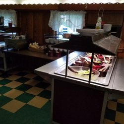 Happy Hollow Restaurant - Salad bar, comes with many of the dishes and restocked frequently
