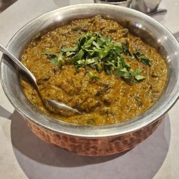 Palak paneer.