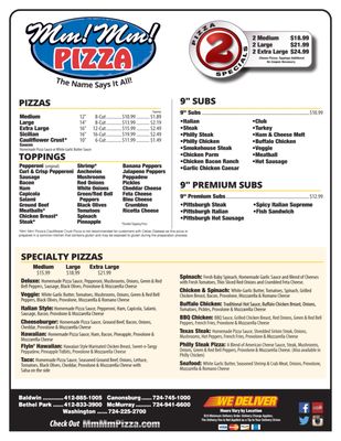 Menu photo 2 Mm Mm Pizza Bethel Park, PA Menu photo 2 Mm Mm Pizza Bethel Park, PA