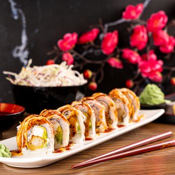 Savor - Temptation Roll
Deep Fried Shrimp Tempura, Avocado, Cream Cheese, Crab Salad, Crab Stick, Avocado, Sesame Seeds On Top - Sushi Bars Near Me - Orlando, Florida Savor - Temptation Roll
Deep Fried Shrimp Tempura, Avocado, Cream Cheese, Crab Salad, Crab Stick, Avocado, Sesame Seeds On Top - Sushi Bars Near Me - Orlando, Florida