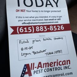 All-American Pest Control - Too bad we have never been a customer... too bad they weren't actually theirs...