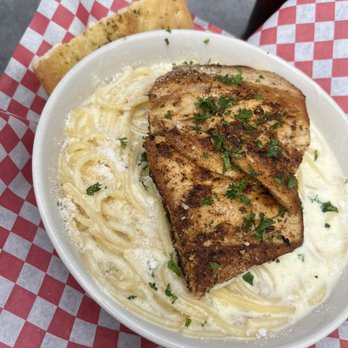 Rocco's Pizza - Mahi Alfredo pasta - Pizza Near Me - Hollywood, Florida Rocco's Pizza - Mahi Alfredo pasta - Pizza Near Me - Hollywood, Florida