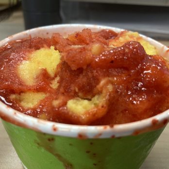 La Michoacana 2020 Antojitos - a green cup filled with sauce - Ice Cream & Frozen Yogurt Near Me - Gardena, California La Michoacana 2020 Antojitos - a green cup filled with sauce - Ice Cream & Frozen Yogurt Near Me - Gardena, California