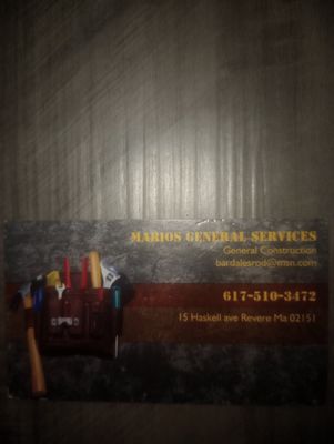 Marios General Services Logo