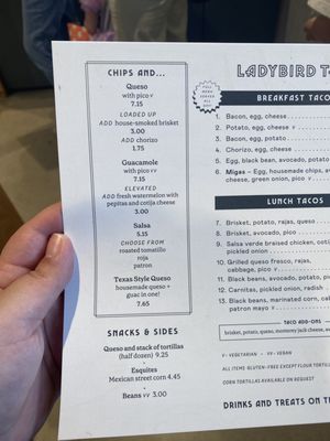 Menu photo 4 Ladybird Taco Mountain Brook, AL