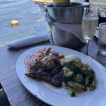 The Fish Hopper - ribeye steak & stuff prawns - Seafood Near Me - Monterey, California