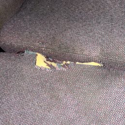 Ripped chairs in every aisle Ripped chairs in every aisle