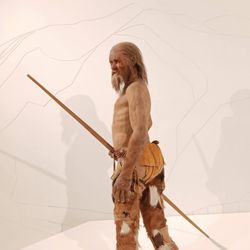 Museo Archeologico dell'Alto Adige - A recreation of what Otzi might have looked like.
