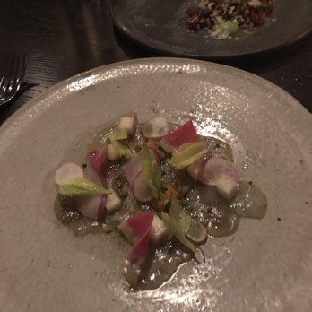 Boka - Marinated fluke with uni - New American Near Me - Chicago, Illinois