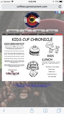 Menu photo 4 The Coffee Cup Cafe Monument, CO