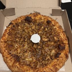 Ya Ya's Pizza - Small Caribbean Jerk Style Pizza - grilled chicken breast with spicy jerk sauce, mozzarella and provolone.