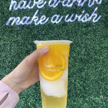 Mr. Wish - Lychee Sunrise Smoothies - Bubble Tea Near Me - Franklin Square, New York