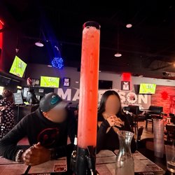 Red Star Kitchen + Bar - Giant Margarita tower Perfect for sharing with a group. We enjoyed it so much, we ordered two!
