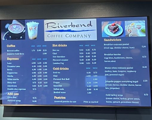 Menu photo 3 Riverbend Coffee Springfield, OR