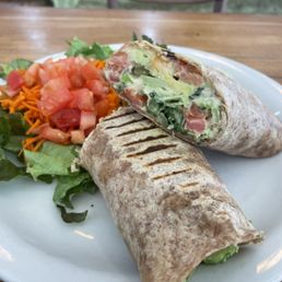 Hummus Avocado Sprouts Wrap