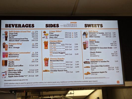 Menu photo 3 Burger King Roanoke, VA
