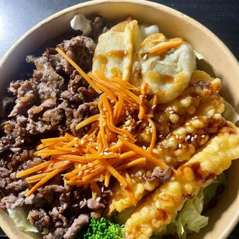 Cupbop Jangin - Beef & Shrimp Tempura - Asian Fusion Near Me - Glenview, Illinois