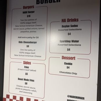 NADC Burger - Straight class - Burgers Near Me - Las Vegas, Nevada