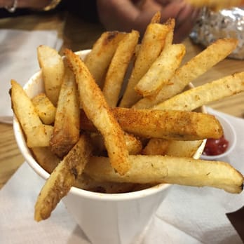 Five Guys - Large Cajun fries = excellent for 3-5 people - Burgers Near Me - Fairfield, California