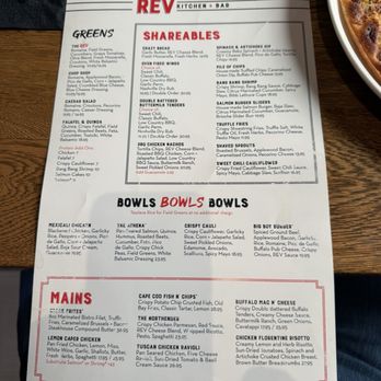 REV Kitchen & Bar - Menu - Beer Bar Near Me - Beverly, Massachusetts REV Kitchen & Bar - Menu - Beer Bar Near Me - Beverly, Massachusetts