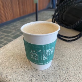 Lucabe Coffee Co - Medium chai latte - Cafes Near Me - Columbus, Indiana