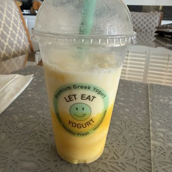 Let Eat Yogurt - Mango yogurt smoothie!!! - Desserts Near Me - Buena Park, California