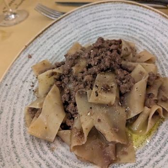 La Taverna di San Giuseppe - Pappardelle beef ragu - Tuscan Near Me - Siena, SI La Taverna di San Giuseppe - Pappardelle beef ragu - Tuscan Near Me - Siena, SI