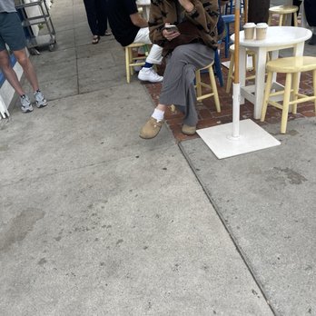 Courage Bagels - Why does everyone seem to be wearing Birkenstocks here - Bagels Near Me - Los Angeles, California Courage Bagels - Why does everyone seem to be wearing Birkenstocks here - Bagels Near Me - Los Angeles, California