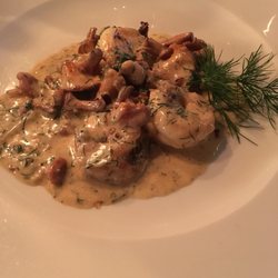 La Fattoria - Scampi mit Pilzen in Dillsoße, einfach fantastisch