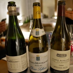 Hôtel Les Avizés - Our wine line up for dinner