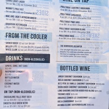 Bowriders Grill - Drinks - American Near Me - Seattle, Washington