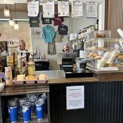 The counter barista area