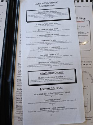 Menu photo 5 Chinook's Seattle, WA Menu photo 5 Chinook's Seattle, WA