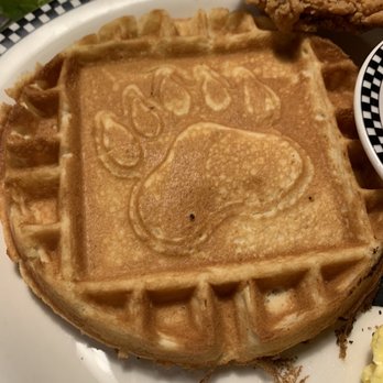 Black Bear Diner - Yreka - Very cute waffle with a black bear paw print - Diners Near Me - Yreka, California