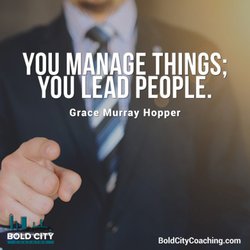 Bold City Coaching Company - A quote pic from Bold City Coaching FB page about small business leadership
