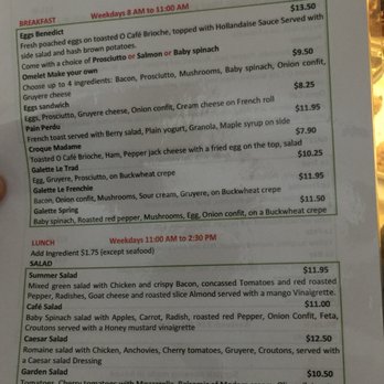 O Cafe - Menu - Cafes Near Me - Fair Oaks, California