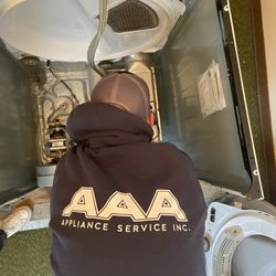 AAA Appliance Service - Service on dryer - in shop.