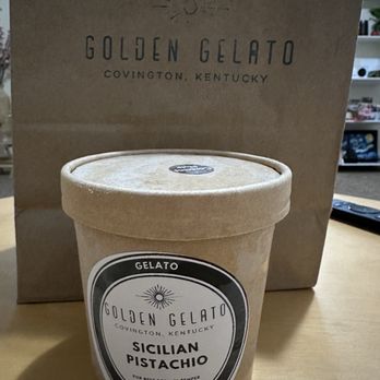 Golden Gelato - Sicilian pistachio - Gelato Near Me - Covington, Kentucky