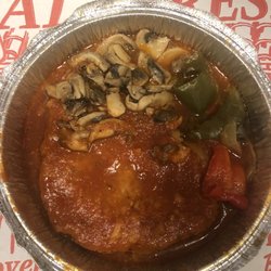 Calabria Bakery - Veal cutlet with mushrooms and green peppers
