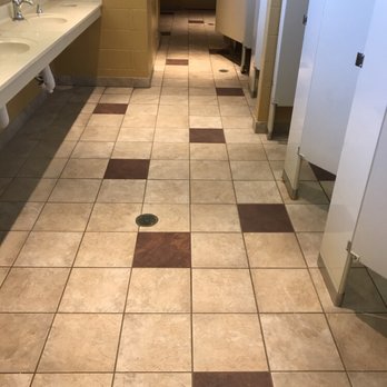 Midwest Janitorial Specialists - "Before Photo". Dingy tile and dark black grout lines... - Office Cleaning Near Me - Plainfield, Illinois Midwest Janitorial Specialists - "Before Photo". Dingy tile and dark black grout lines... - Office Cleaning Near Me - Plainfield, Illinois
