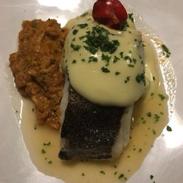 The Cod Dish. I ate only half. Too salty and the Hollandaise was too heavy for the fish.