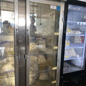 Yi Mei Deli - A variety of frozen dumplings, unsliced cakes and baos for sale at the back freezer section. - Chinese Near Me - Rowland Heights, California Yi Mei Deli - A variety of frozen dumplings, unsliced cakes and baos for sale at the back freezer section. - Chinese Near Me - Rowland Heights, California