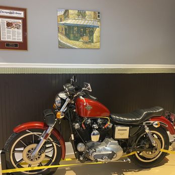 Eggspresso Glenview - a red and black motorcycle - New American Near Me - Glenview, Illinois Eggspresso Glenview - a red and black motorcycle - New American Near Me - Glenview, Illinois