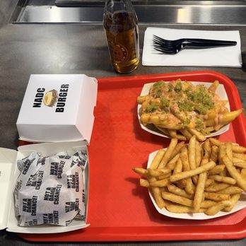 NADC Burger - The NADC burger on the left. Regular fries as well as Beast Mode fries - Burgers Near Me - Las Vegas, Nevada NADC Burger - The NADC burger on the left. Regular fries as well as Beast Mode fries - Burgers Near Me - Las Vegas, Nevada