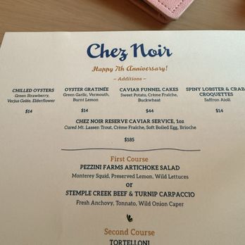 Chez Noir - Seafood Near Me - Carmel, California