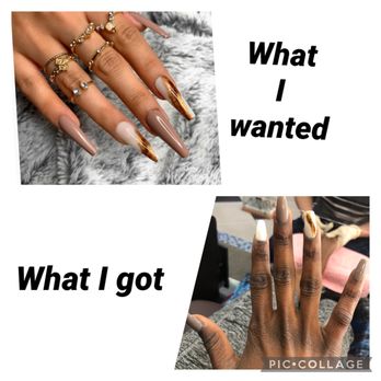 InStyle Nails Spa - The inspired photo I showed them, versus what I got. - Day Spas Near Me - Leesburg, Virginia InStyle Nails Spa - The inspired photo I showed them, versus what I got. - Day Spas Near Me - Leesburg, Virginia
